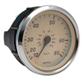 Faria Boat Speedometer Gauge SE9951B - 3 1/4 Inch Silver Beige