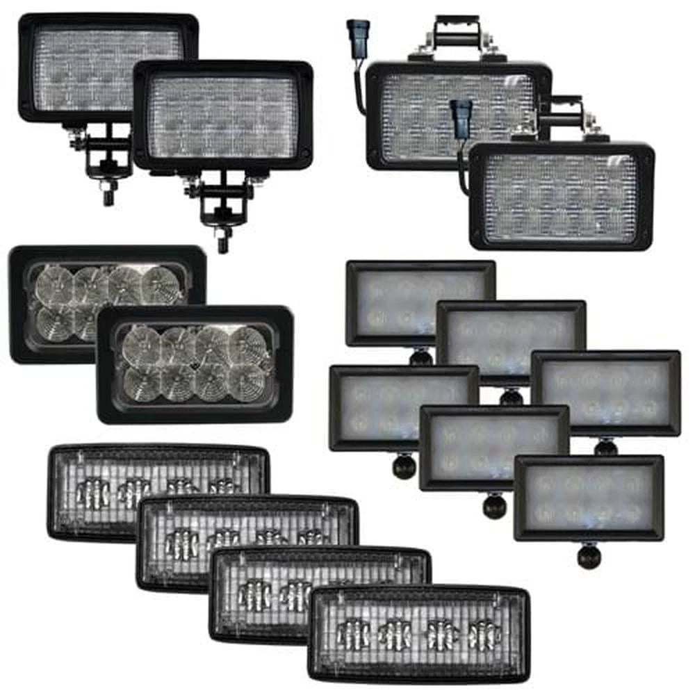 8302242 CREE LED Flood Beam Light Kit Fits John Deere 8000 Series - (pkg. of 16)