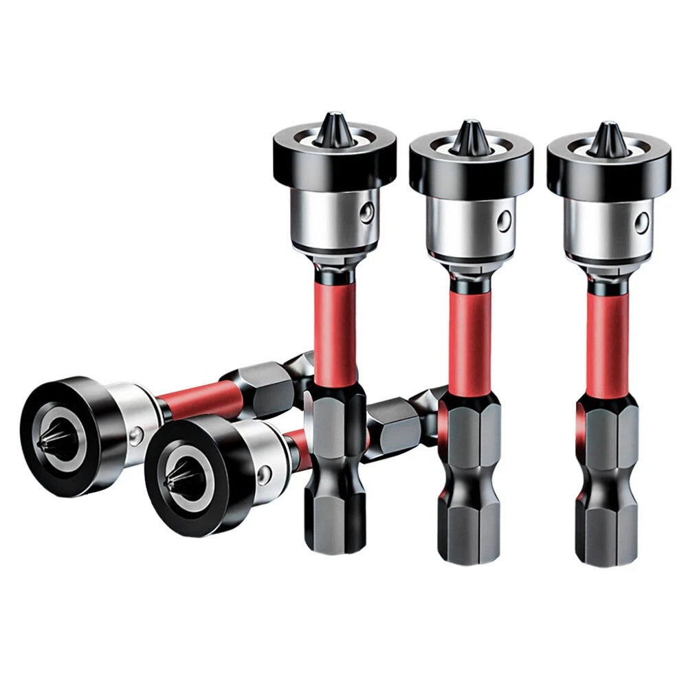 Set of 5 Magnetic Drill Bits Designed for Plasterboard Positioning Use