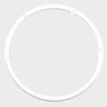 Boat Hatch Trim Ring 21 1/8 Inch Off White
