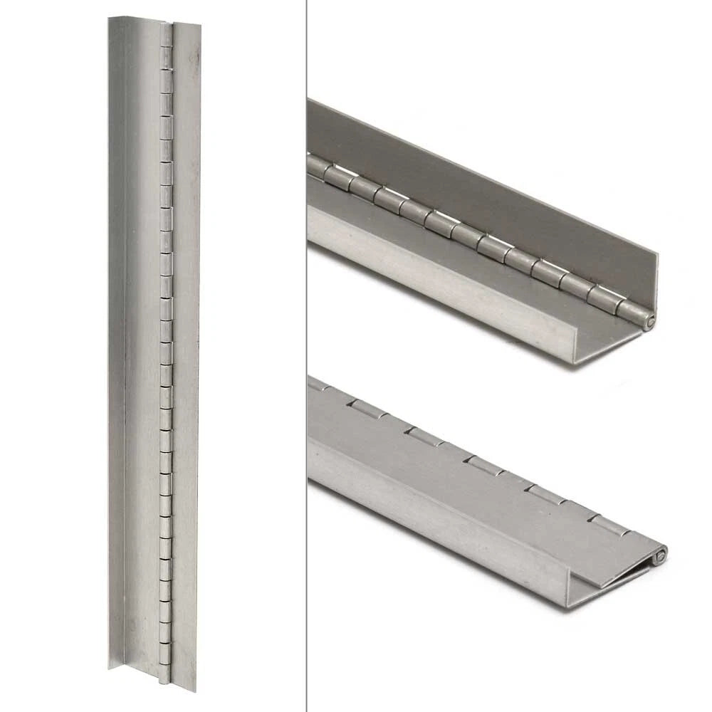 G3 Boat Offset Piano Hinge 73541440 - 15 X 2 3/8 Inch Silver Aluminum