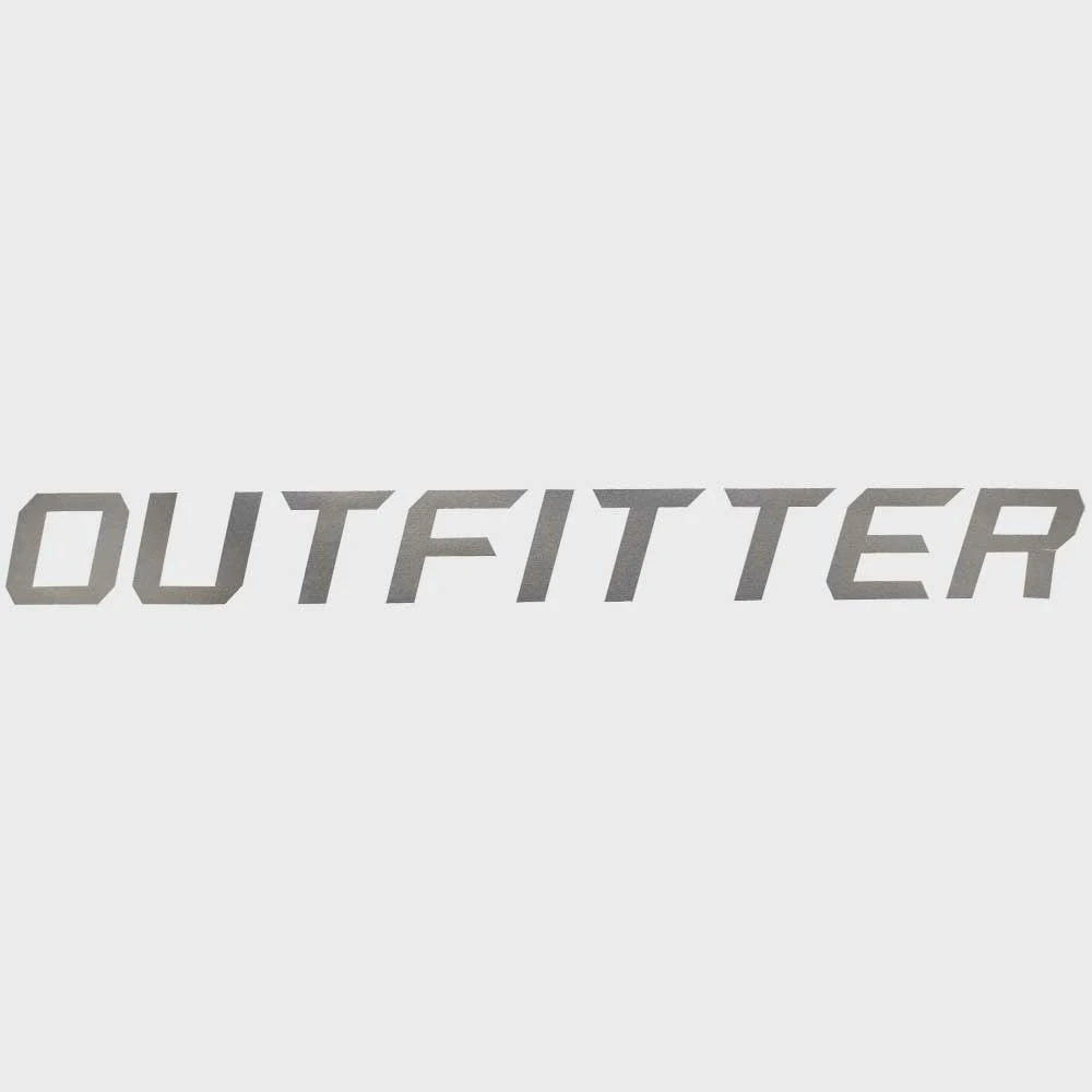 Lund Boat Brand Decal 2339248 - Outfitter Silver Sticker 12 1/4 Inch
