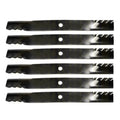 6 Pack: Toothed Mulching Blade Fits John Deere Replaces AM101167