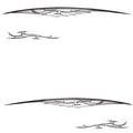 Larson Boat Flame Decals 05730589 - Gray Stickers (set of 4)