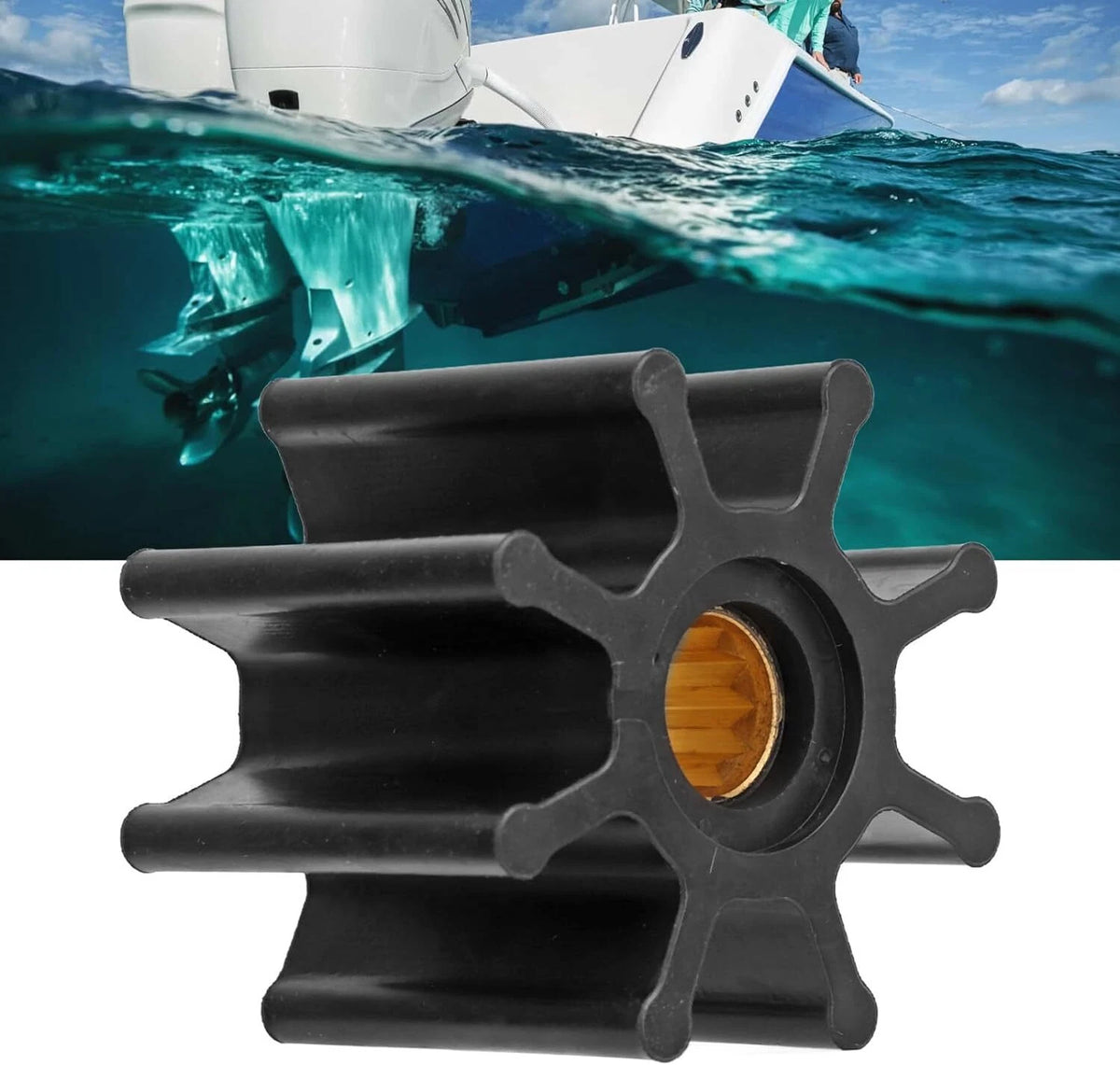 Water Pump Impeller for Mermaid Marine Monarch & Turbo Four & Turbo Plus Engine
