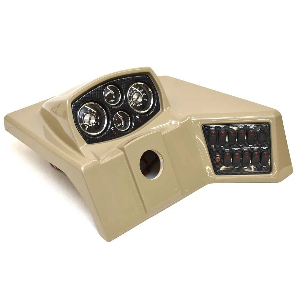 G3 Boat Dash Steering Console 73427520 - Mercury Veethree Gauges Taupe