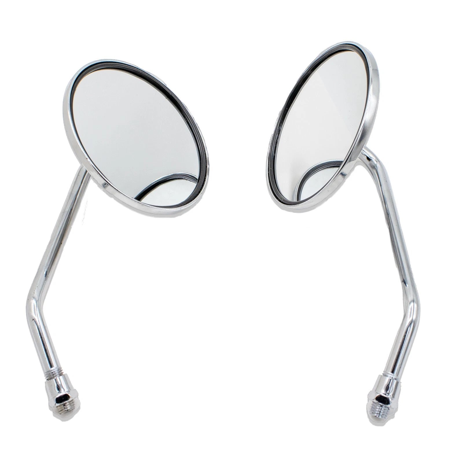 10mm Chrome Motorcycle Scooter Mirrors for Lambretta Moto Guzzi Minarelli