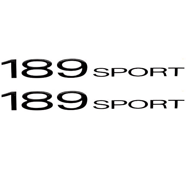 Tracker Boat Raised Decal 136414 - 189 Sport 19 1/2 X 2 1/8 Inch (pair)