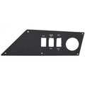 Bass CAT Boat Blank Switch Panel - Lights Battery Gauge Black