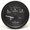 Medallion Boat Oil Temperature Gauge - 2 Inch Black