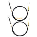 2x Throttle Control Cable for Johnson Evinrude OMC Snap-In Cables 84-94 0173114