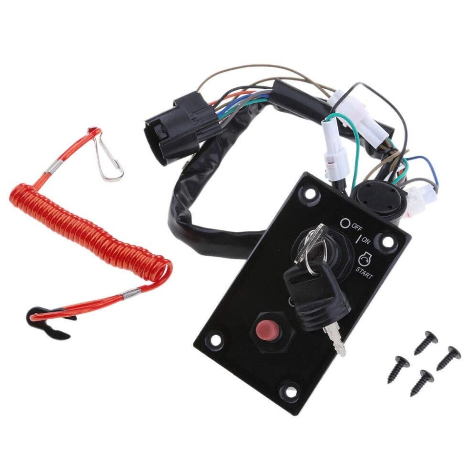 37100-96J24 Marine Outboard Single Lgnition Key Switch Panel for Suzuki Kits