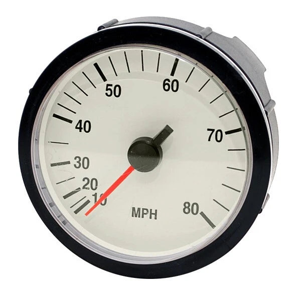 Faria Boat Speedometer Gauge SE9766A - 4 1/4 Inch Off-White