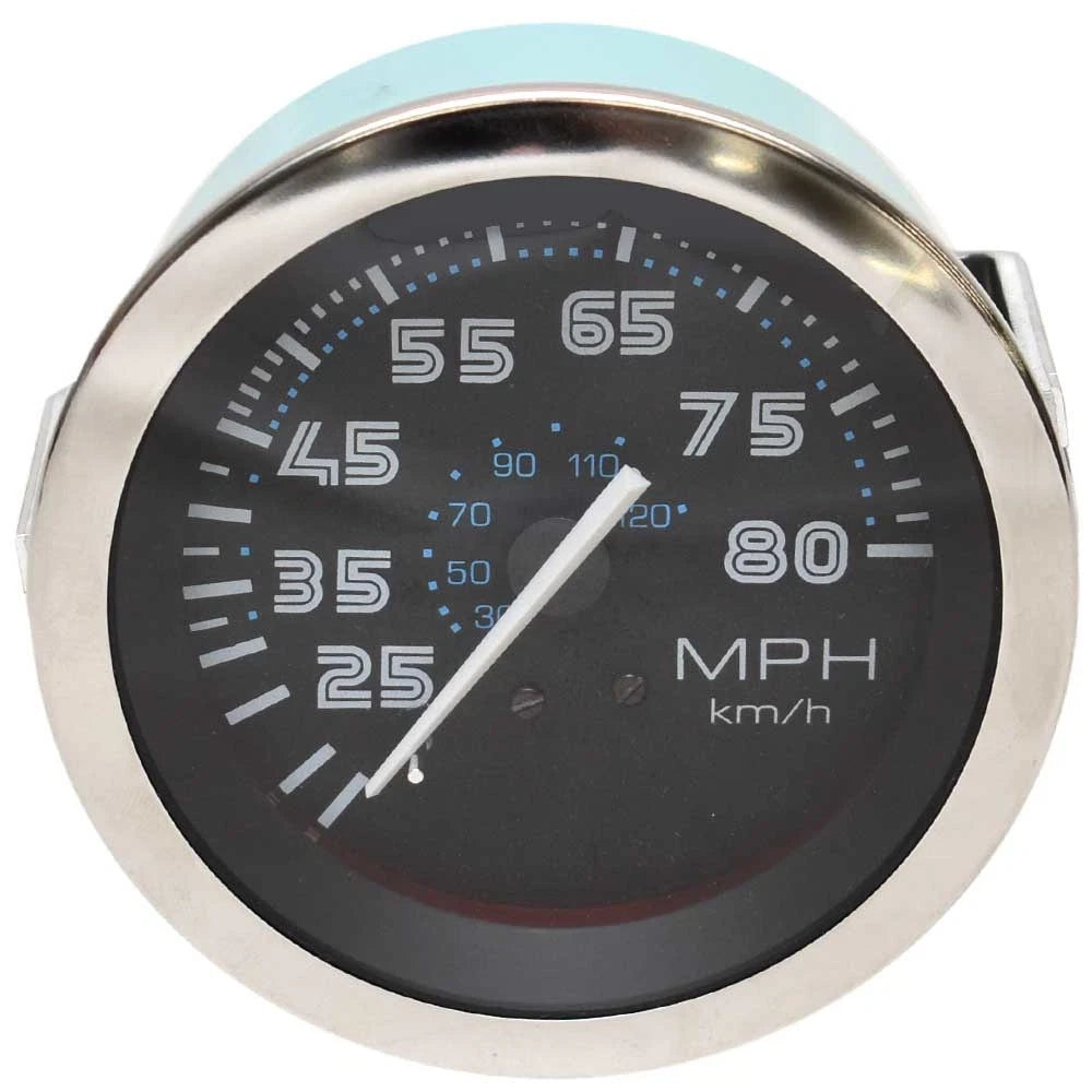 Teleflex Boat Speedometer Gauge 73511 - Prism Black 3 1/4 Inch