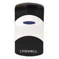 Sigma Boat Rocker Switch Cover - Livewell Actuator Black Silver