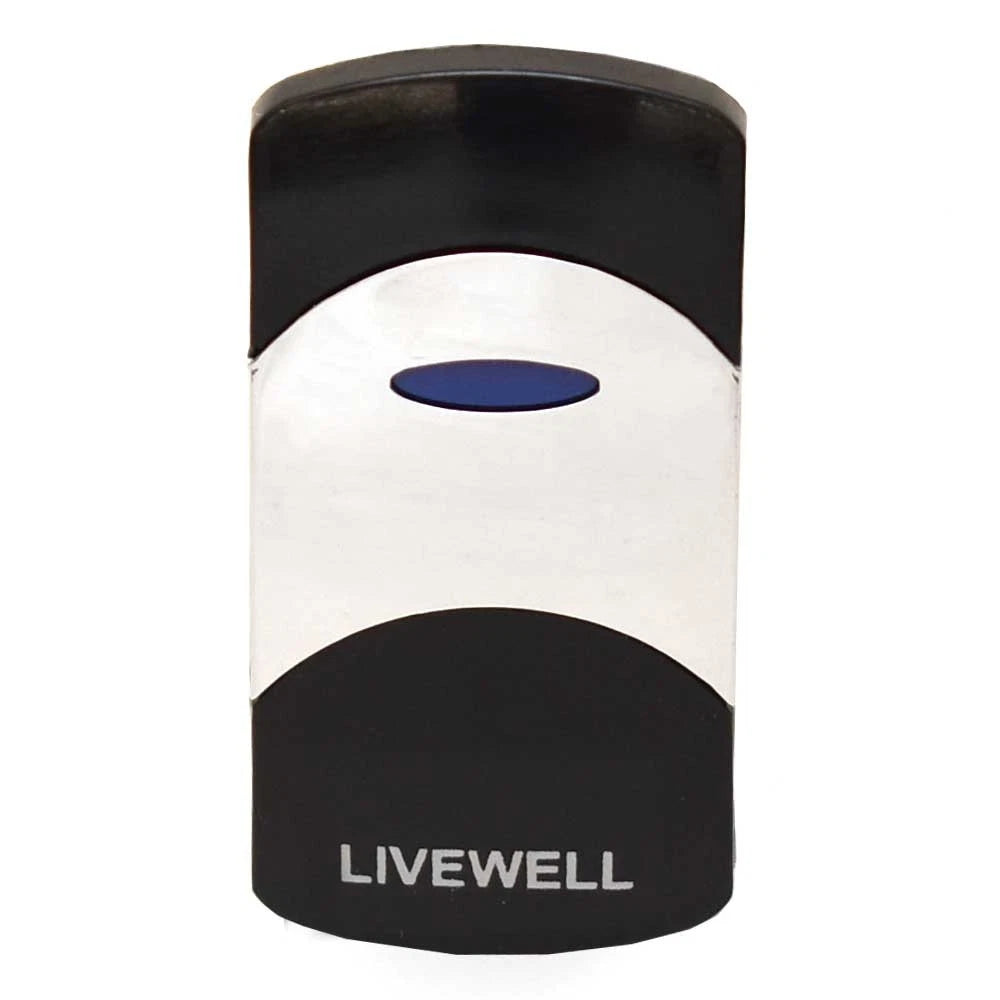 Sigma Boat Rocker Switch Cover - Livewell Actuator Black Silver