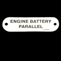Carver Boat Engine Battery Parallel Label 7160935 - 2 5/8 X 3/4 Inch