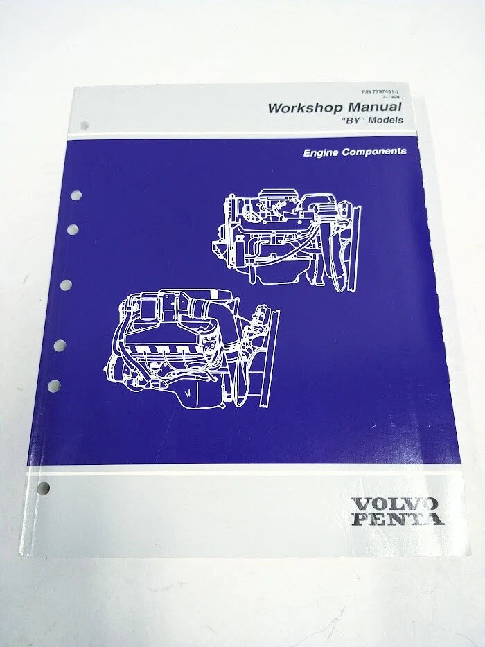 Volvo Penta 7797451, "BY" Models Engine Components Workshop Manual