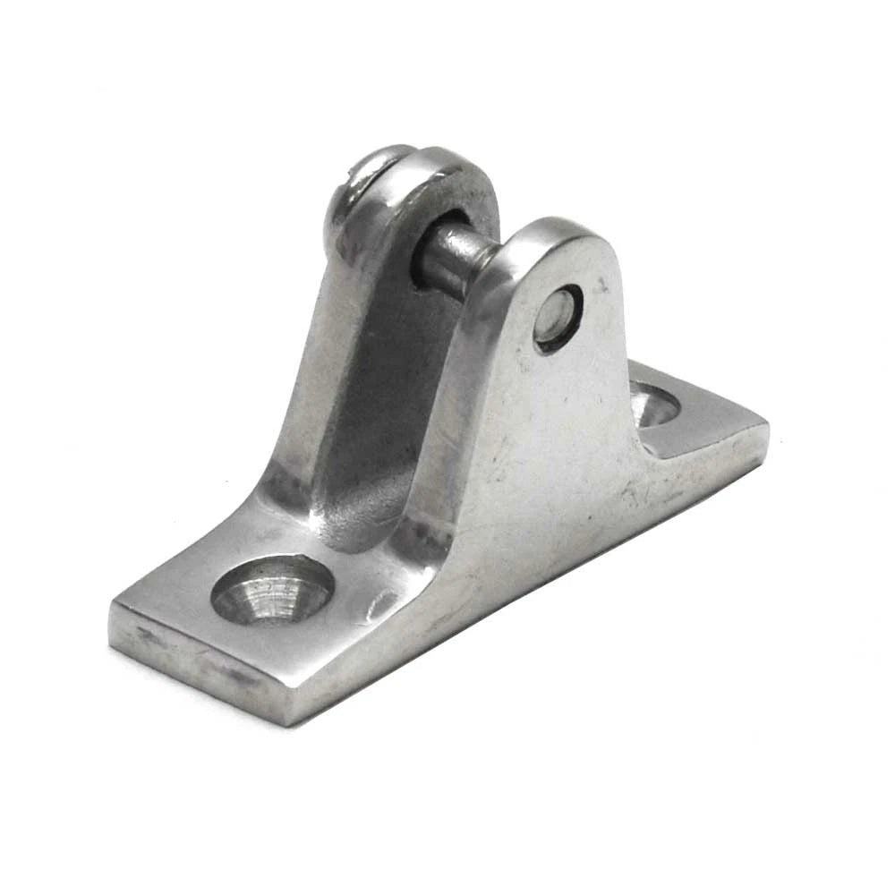 Boat Angled Base Deck Hinge - 2 1/4 Inch Stainless Steel