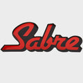 Bass CAT Boat Raised Brand Decal LH7026 - Sabre Red Sticker