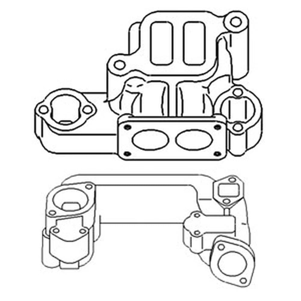 A5751K Intake & Exhaust Manifold Fits John Deere Tractor 60 620 630 Gas