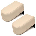 Boat Moveable Armrests - Beige Vinyl - Foam Padding (set of 2)