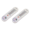 2PC Indoor Outdoor Thermometer Hygrometer Mechanical Wall Table Humidity Gauge