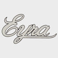 Bass CAT Boat Brand Decal - Eyra Flat Silver Sticker