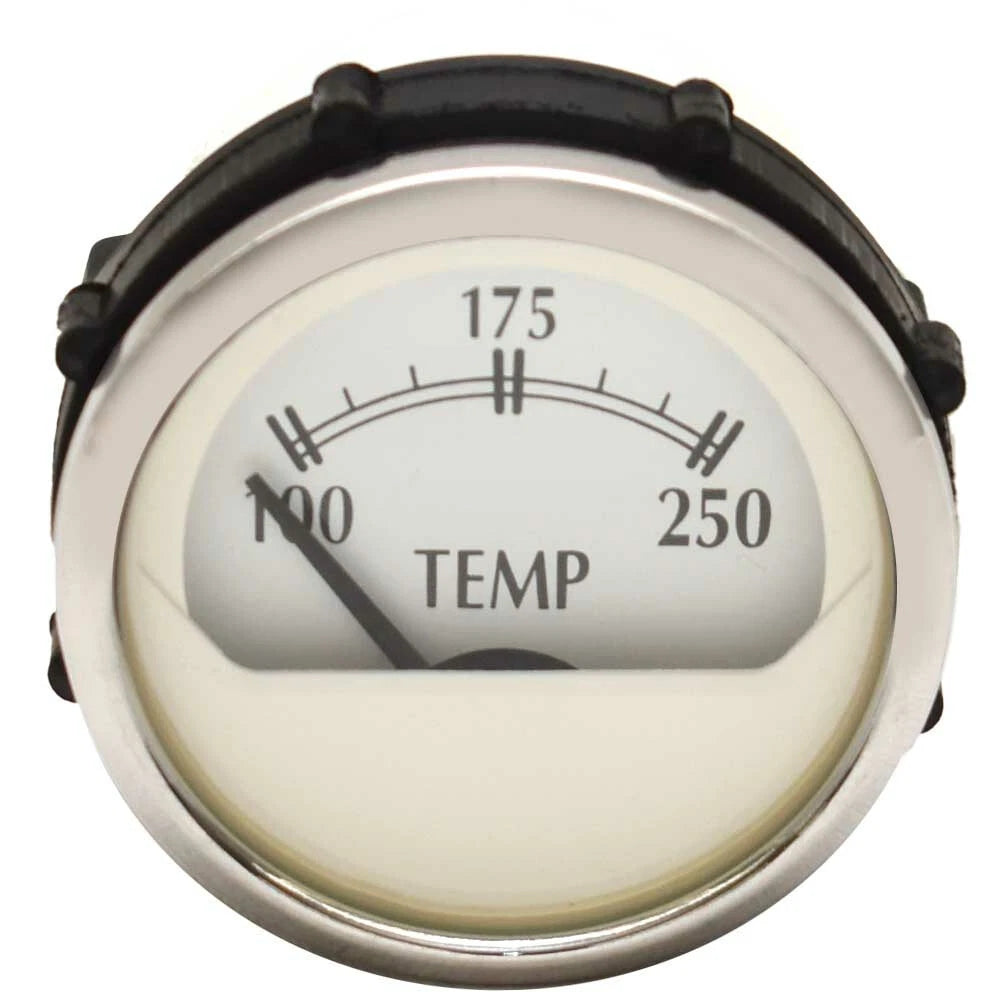 Faria Beede Boat Temperature Gauge GP6340A - Newport Silver 2 Inch