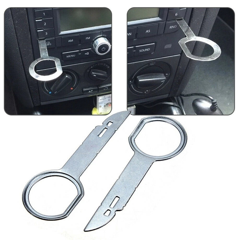 Plastic + Iron Removal Tools Radio Car Cluster Slots Din Stereos