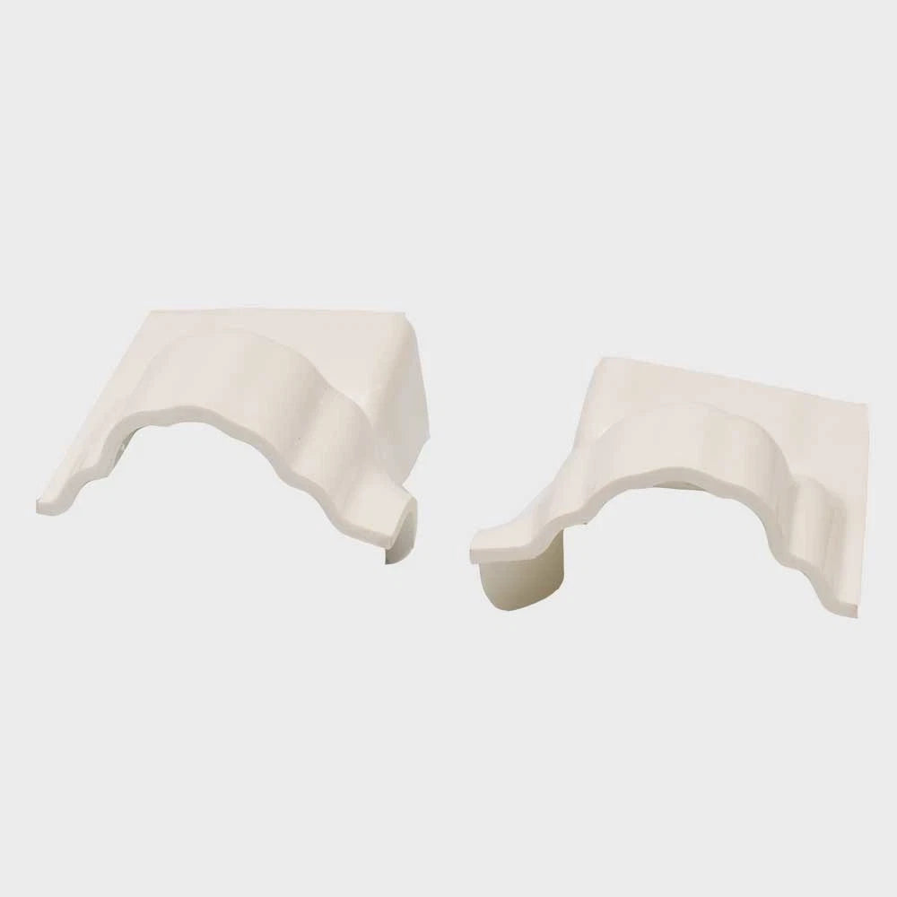 Four Winns Boat Transom End Caps 032-2744 - ABS White (set of 2)