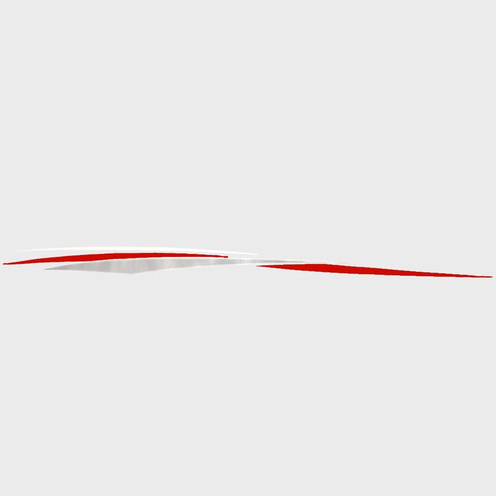 Tracker Boat Graphic Decal TR17964 - Red Silver White Sticker