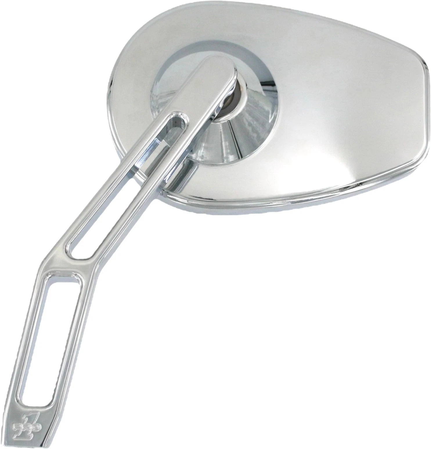 PRO ONE Micro Mirror V2 Cut Stem Left Chrome for Harley Indian Metric Cruisers