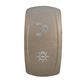 Cobalt Boat Rocker Switch Cover - Pewter Plastic Nav - Anc Actuator