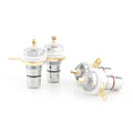 4X Rhodium Plated RCA Socket Female Panel Mount Plug Audio DIY Terminal Chassis