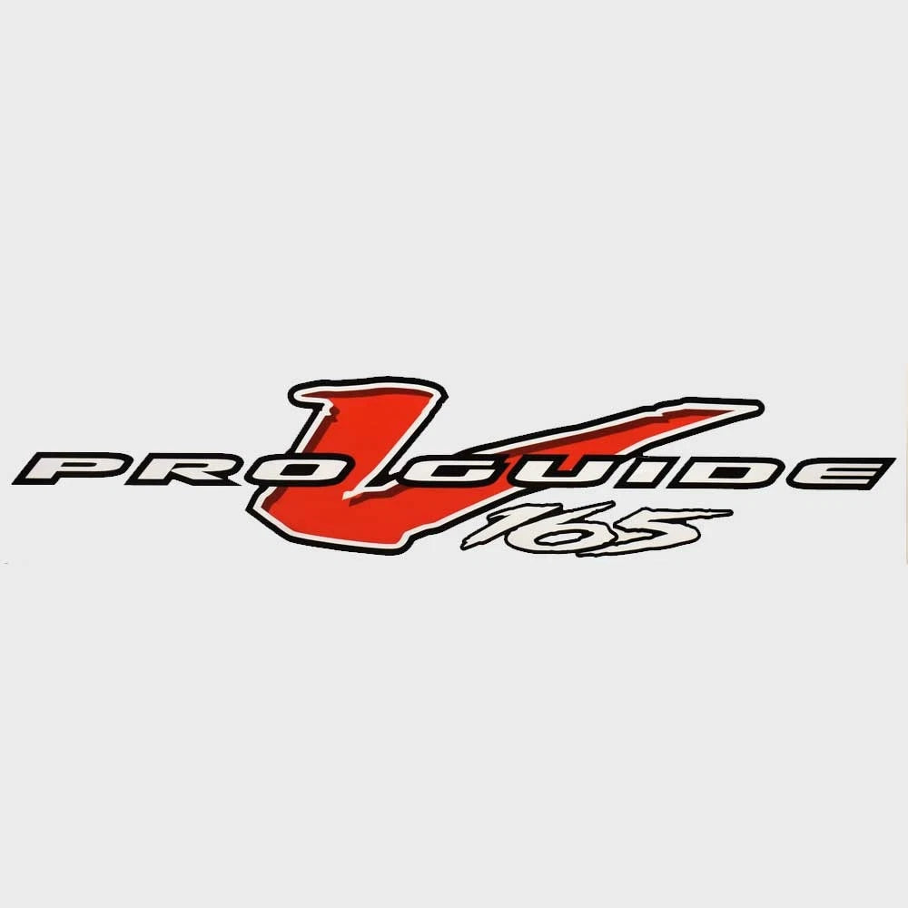 Tracker Boat Decal 329167 - Pro Guide V165 Red White Black Sticker
