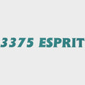 Cruisers Yachts Boat Model Decal Sticker - 3375 Esprit Teal Green