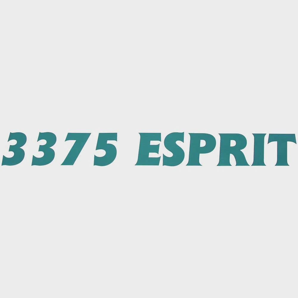 Cruisers Yachts Boat Model Decal Sticker - 3375 Esprit Teal Green
