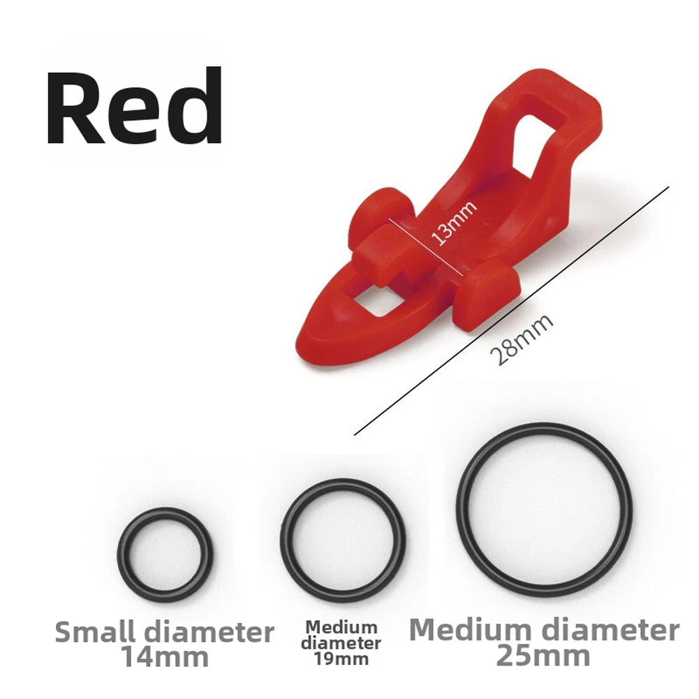 10pcs Fishing Rod Hook Holders Dual Hole Design Wear Resistant Plastic