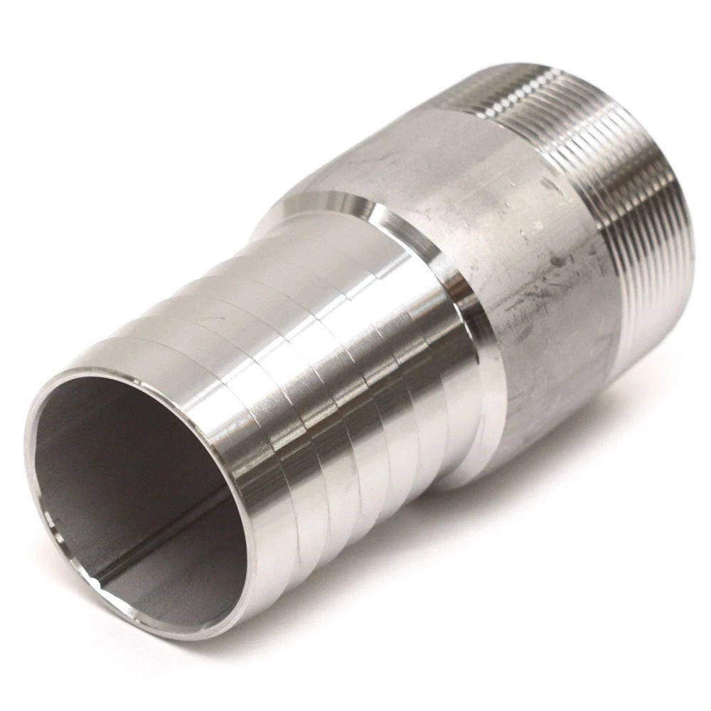 Grainger Boat Pipe to Hose Fitting 3LZ87A - 2 Inch Barbed SS