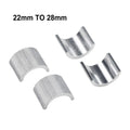 22mm 7/8 - 28mm 1-1/8 - Handlebar Mount-Riser Clamp Conversion Shim Motorcycle