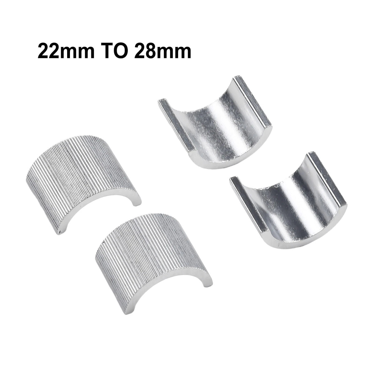 22mm 7/8 - 28mm 1-1/8 - Handlebar Mount-Riser Clamp Conversion Shim Motorcycle