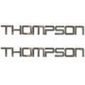 Thompson Boat Logo Decal Sticker - Raised (pair)