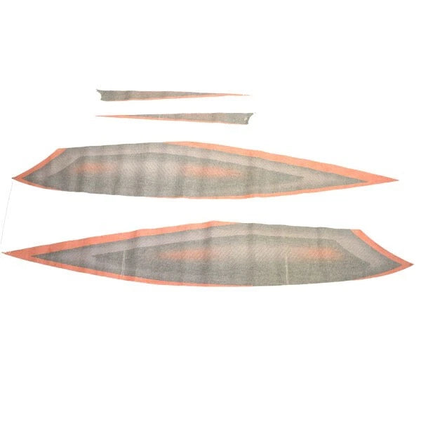 Larson Boat Hull Decals 8622-1345 - LSR 2016 Orange - Black (set of 4)