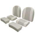 Ranger Boat Leaning Post Seat Cushions - 2360 - 2510 Bay Gray White