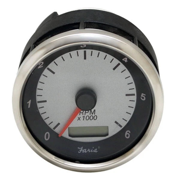 Faria Boat Tachometer Gauge THC614A - with Digital Hour Meter 3 1/4 Inch