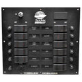 Seaark Black 11 X 9 5/8 Inch Aluminum Illuminated Boat Switch Breaker Panel