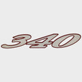 Cruisers Boat Model Decal Sticker V1943400 - 340 Express Burgundy