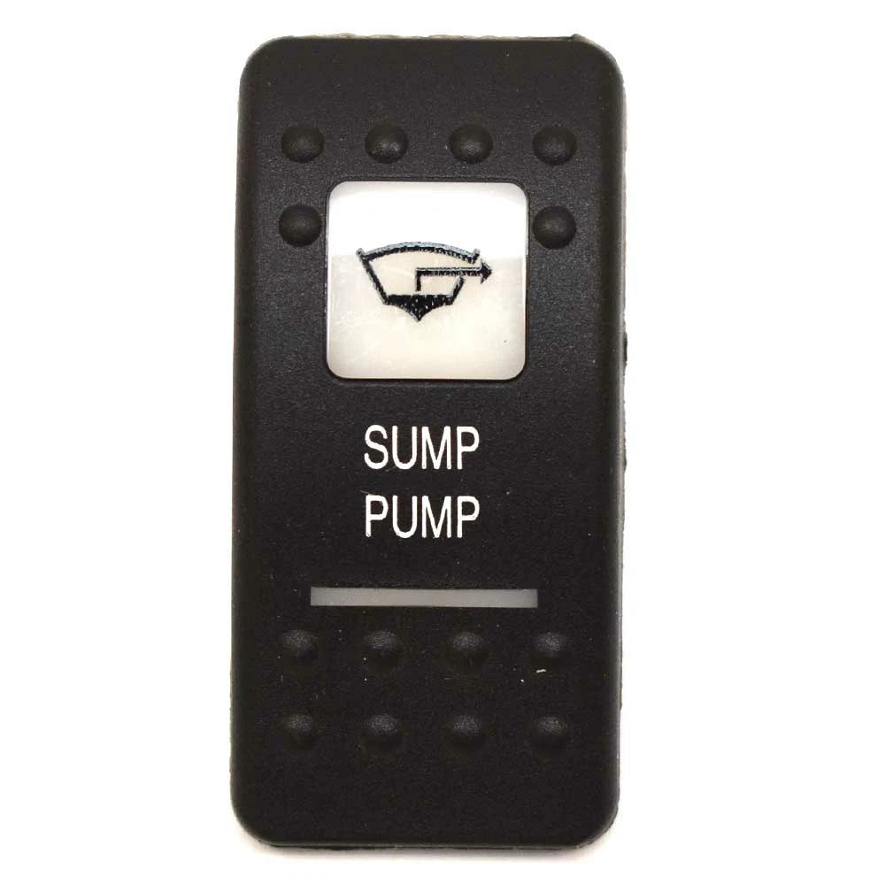 Chaparral Boat Rocker Switch Actuator - Sump Pump Black - White