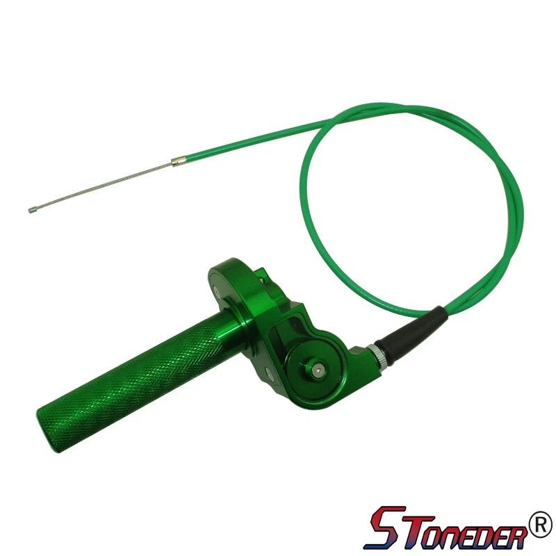 STONEDER Green CNC Twist Throttle Cable for 90cc 110cc 150cc Pit Dirt Bike